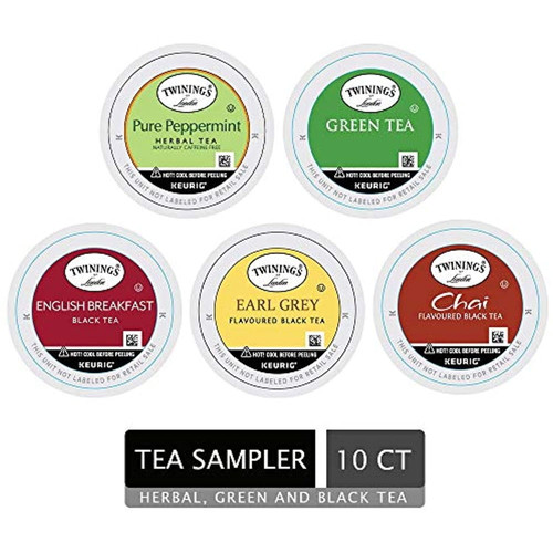 Twinings Of London Tea Sampler Variety K-cups For Keurig, 10 Count