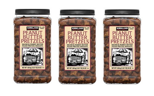 Kirkland Signature Peanut Butter Filled Pretzel Nuggets, 55 Oz 3pk