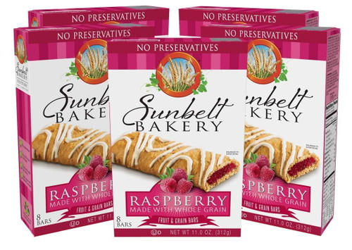 Sunbelt Bakery Raspberry Fruit & Grain Bars, 11 Oz. Boxes (pack Of 5)