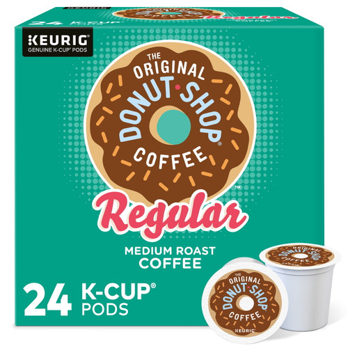 The Original Donut Shop Regular Keurig Single-serve K-cup Pods, Medium Roast Coffee, 24 Count