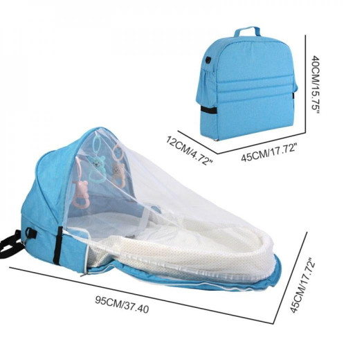 Clearance Portable Bassinet With Foldable Kids Bed Travel Sun Protection Mosquito Net Breathable Infant Kids Sleeping Basket