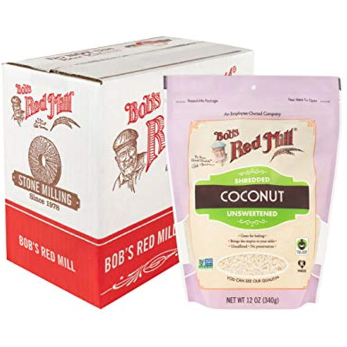 Bobs Red Mill Shredded Coconut (unsweetened), 12-ounce (pack Of 4)