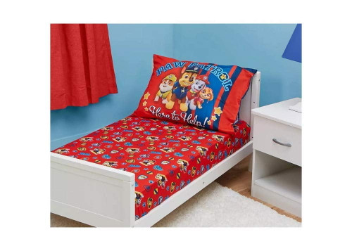 Paw Patrol 2 Piece Toddler Sheet Set ( Fits Toddler Bed Only )