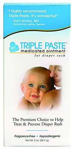 Triple Paste Medicated Ointment For Diaper Rash, 2 Ounce
