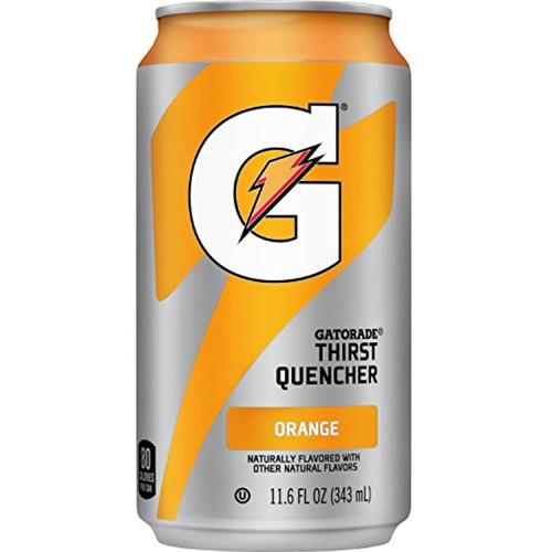 Gatorade Thirst Quencher, 24 Count, 11.6 Oz Cans, Orange, 278.4 Fl Oz (pack Of 24)