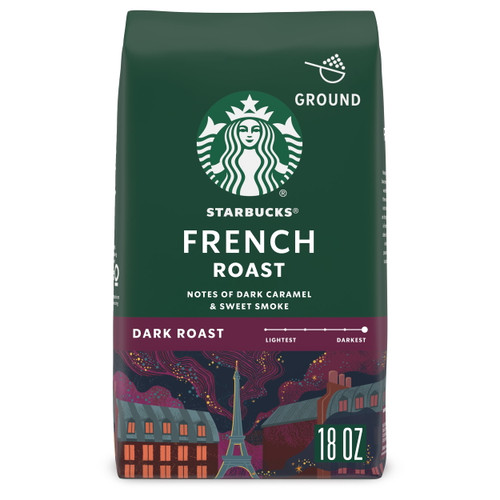Starbucks French Roast, Ground Coffee, Dark Roast, 18 Oz