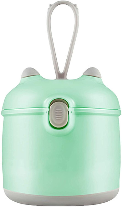 Baby Formula Dispenser, Portable Milk Powder Dispenser Snack Storage Container For Travel Bedroom Outdoor (large Green)