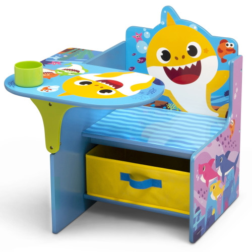 Baby Shark Chair Desk With Storage Bin - Ideal For Arts & Crafts, Snack Time, Homeschooling, Homework & More By Delta Children
