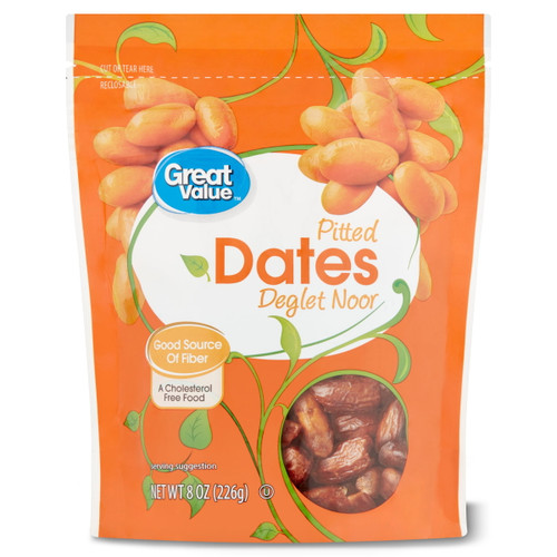 Great Value Pitted Deglet Noor Dates, 8 Oz