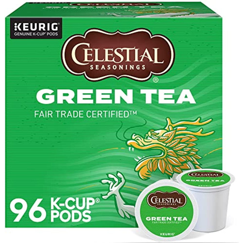 Celestial Seasonings Green Tea, Single-serve Keurig K-cup Pods, 96 Count