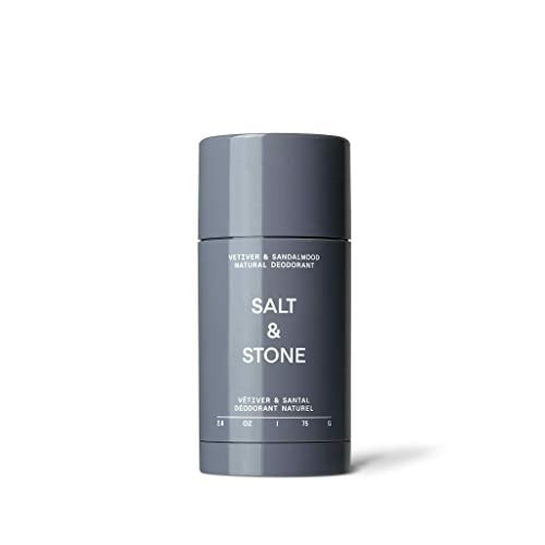 Salt & Stone Deodorant (vetiver & Sandalwood, Nº 2) Unisex Natural, Fresh And Effective Deodorant With 48 Hour Protection For Sensitive Skin - Aluminum, Baking Soda, & Cruelty Free
