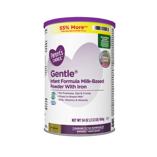 Parent's Choice Gentle Infant Milk-based Baby Formula, Immune Support, 34oz