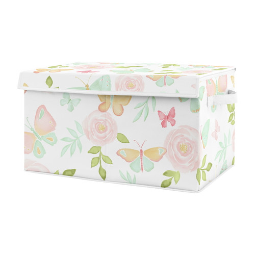 Butterfly Floral Storage Fabric Toy Box By Sweet Jojo Designs
