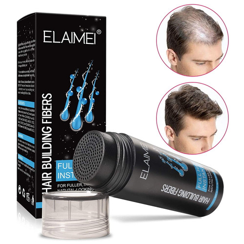 Elaimei Hair Building Fiber Hair Thickening Fibers, Light Brown