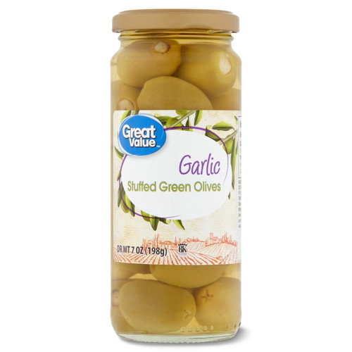 Great Value Garlic Stuffed Olives, 7 Oz