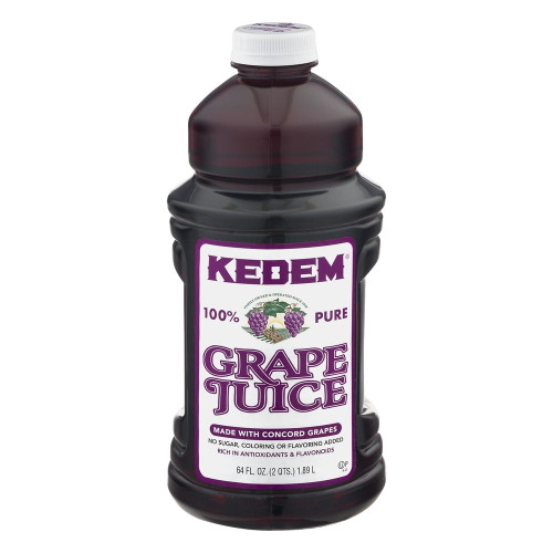 Kedem 100% Juice, Grape, 64 Fl Oz, 1 Count