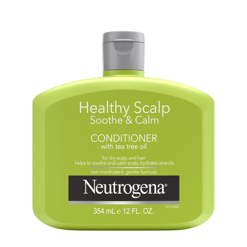 Neutrogena Tea Tree Oil Conditioner To Refresh & Moisturize Dry Scalp & Hair, Healthy Scalp Soothe & Calm, Sulfate-free Surfactants, Color-safe, 12 Fl Oz