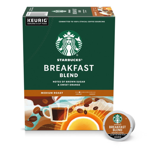 Starbucks Breakfast Blend, Medium Roast K-cup Coffee Pods, 100% Arabica, 22 Ct​
