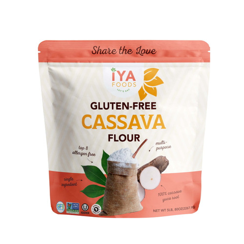 Iya Foods Premium Cassava Flour 5lbs Pack | Grain-free, Gluten-free Baking Flour - Made From 100 % Yuca Root - Non-gmo Verified, Gluten Free Certified, Kosher Certified