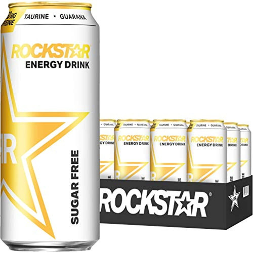 Rockstar Sugar Free Energy Drink, 16oz Cans (12 Pack) (packaging May Vary)