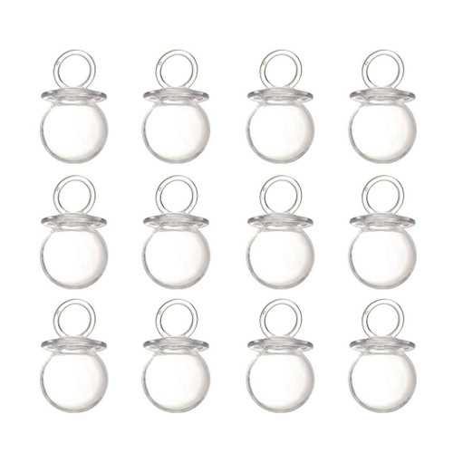 12 Pack Candy Bottles - Cute Pacifiers Shaped Candy Box For Baby Shower Party