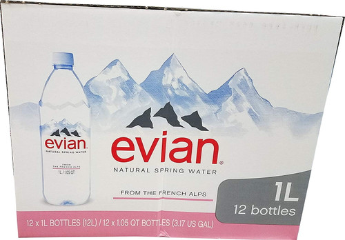 Bottled Water, 1 L, 12 Ct, This Personal Sized Bottle Of Evian Natural Spring Water Is Ideal For Instant Refreshment Anytime, The Perfect Size To Slip In Your.., By Evian,usa