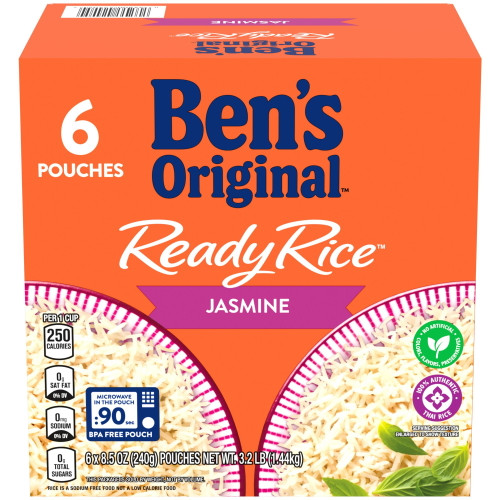 Branded Ben's Original Ready Rice Jasmine, 6 Pk./8.5 Oz.