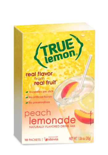 True Lemon, Drink Mix, Peach Lemonade