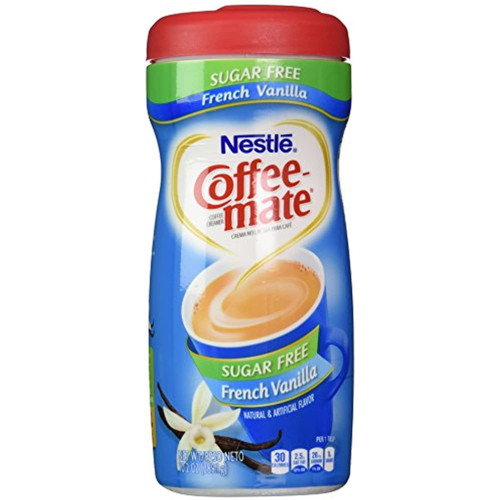 Nestle Coffee-mate French Vanilla Sugar Free Non-dairy Coffee Creamer, 10.2 Oz. (3 Pack)