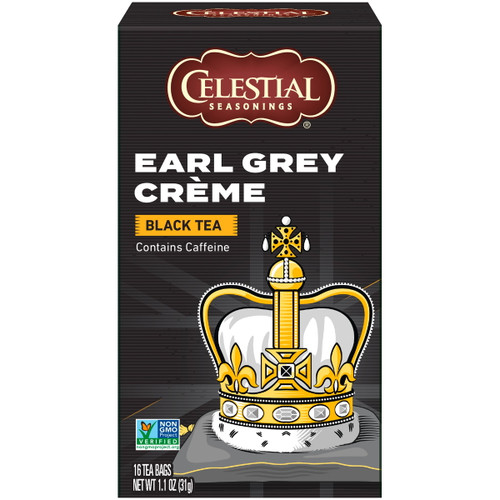 Celestial Seasonings Black Tea, Earl Grey Crème, 16 Ct Tea Bags