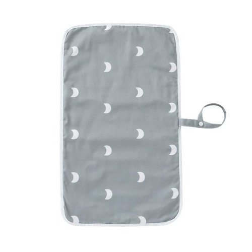 Baby Travel Changing Pad Soft Diaper Changing Mat W/ Foldable Snap Strap Waterproof Diaper Changer Nursery Room Supply