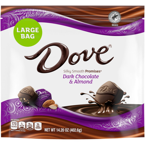 Dove Promises Dark Chocolate Almond Candy - 14.2 Oz Bag