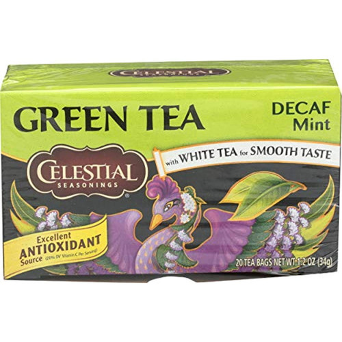 Celestial Seasonings Tea Decaf Green Mint, 20 Ct