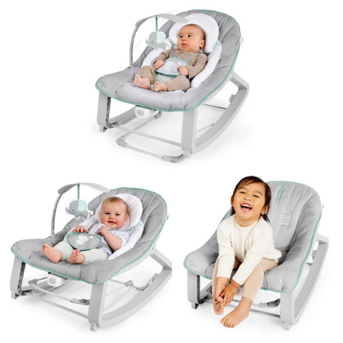 Ingenuity Keep Cozy 3-in-1 Grow With Me Vibrating Baby Bouncer Seat & Infant To Toddler Rocker - Weaver, Newborn And Up