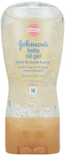 6 Pack - Johnson's Baby Oil Gel Shea & Cocoa Butter 6.5oz Each