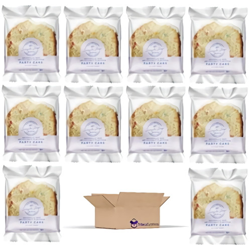 Sliced Iced Party Cake Individually Wrapped By Simple Joys | 10 Pack
