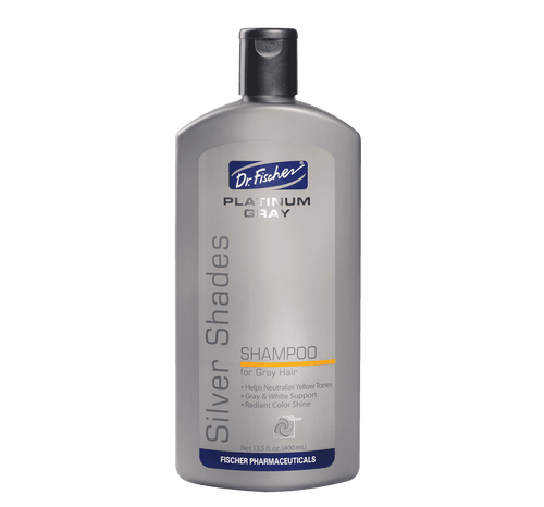 Dr. Fischer Grey Hair Shampoo. Clarifying Silver Hair. Thinning Dry Hair For Brassy Yellow Tones. 13.5 Oz- Single Pack