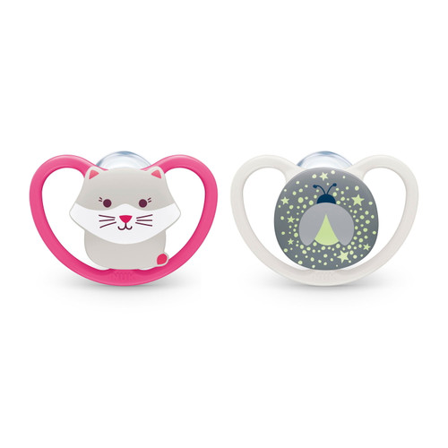 Nuk Space Orthodontic Pacifiers, 18-36 Months, 2-pack