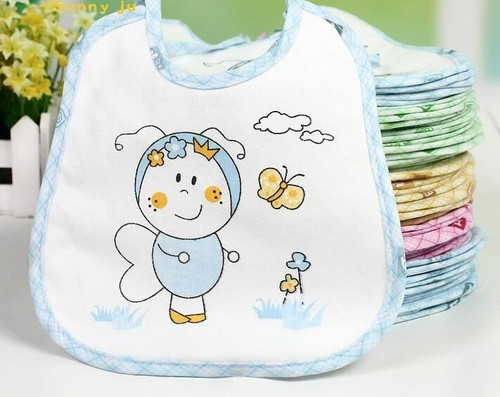 10pcs/lot Baby Boy Girl Newborn Kids Bibs Waterproof Saliva Towel Bib New