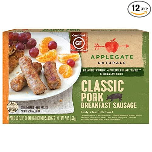 (12 Pack)applegate Naturals Classic Pork Breakfast Sausage, 7 Oz