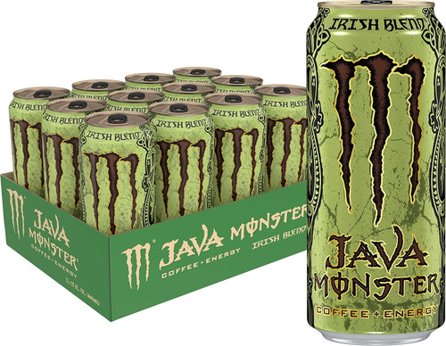 Java Monster Irish Blend, Coffee + Energy Drink, 15 Ounce (pack Of 12)
