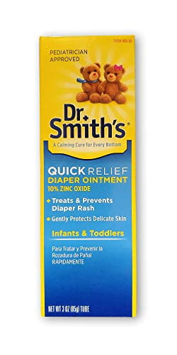 Dr. Smith's Baby Soothing Quick Relief Diaper Rash Ointment, 3 Oz, 2 Pack