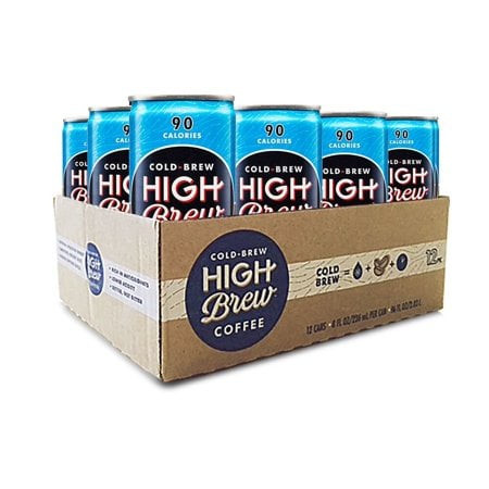 High Brew Cold Brew Coffee, Mexican Vanilla, 8 Fl Oz Can, Pack Of 12