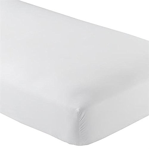 Twin Extra Long Fitted Sheet Only - Soft & Comfy 100% Cotton- By Crescent Bedding (twin Xl, White)