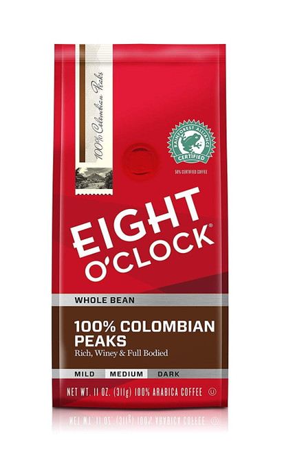 Eight Oclock Whole Bean Coffee, Colombian Peaks, 11 Ounce