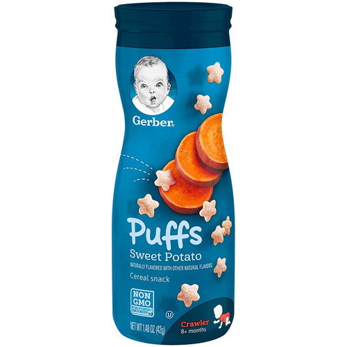 Gerber Graduates Puffs Cereal Snacks, Sweet Potato, 1.48 Oz (pack - 2)