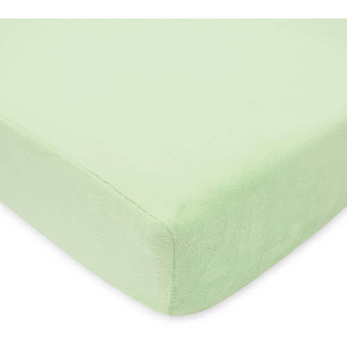 American Baby Co. Soft Chenille Polyester Crib Sheet, Celery