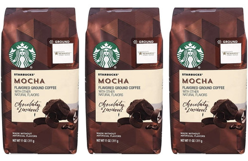 Starbucks Coffee, Ground, Mocha, 11 Oz (pack Of 3)