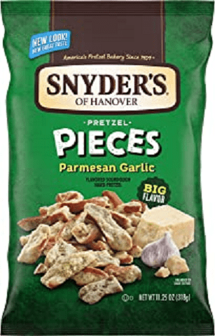 Snyder's Of Hanover Garlic Parmesan Flavored Pretzel Pieces- 4-pack 11.25 Oz. Bags
