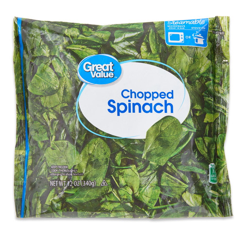 Great Value Chopped Spinach, 12 Oz (frozen)